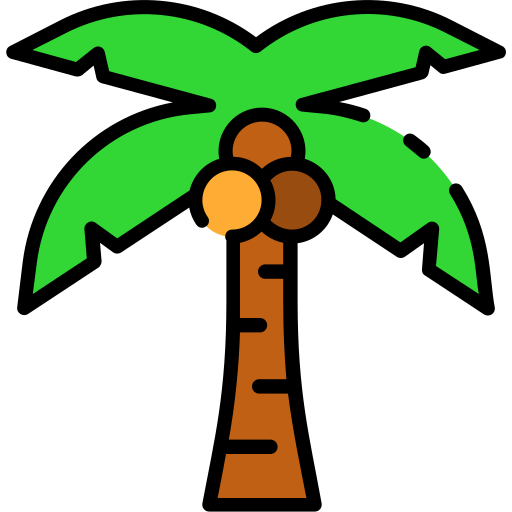 코코넛 나무 Good Ware Lineal Color icon