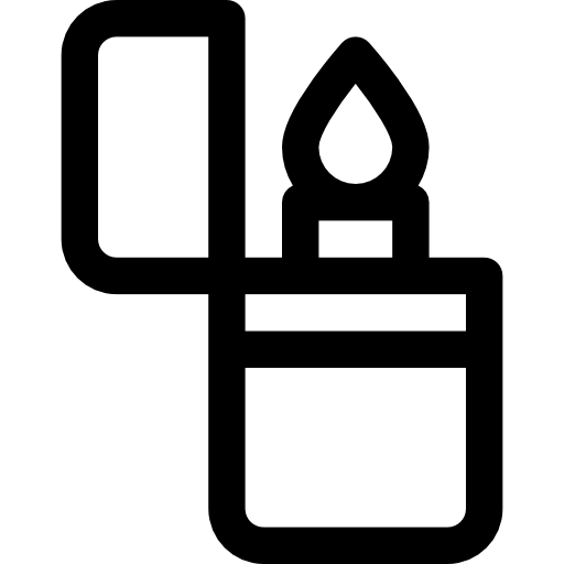 zapalniczka Basic Rounded Lineal ikona
