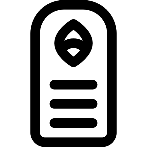 bolsa de dormir Basic Rounded Lineal icono