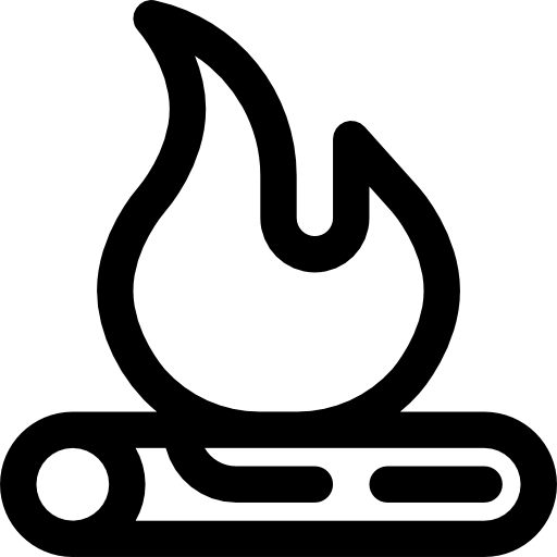lagerfeuer Basic Rounded Lineal icon