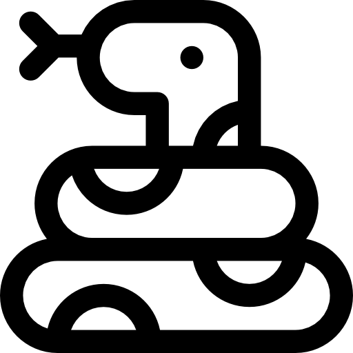 wąż Basic Rounded Lineal ikona