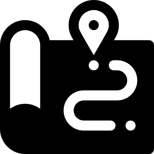 Map Basic Rounded Filled icon