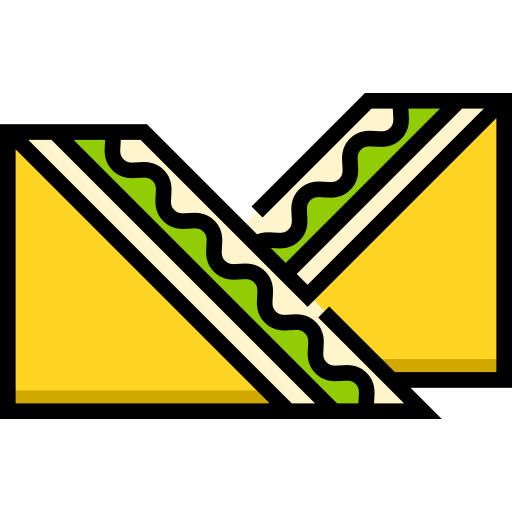 Sandwich Detailed Straight Lineal color icon