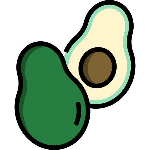 palta Detailed Straight Lineal color icono