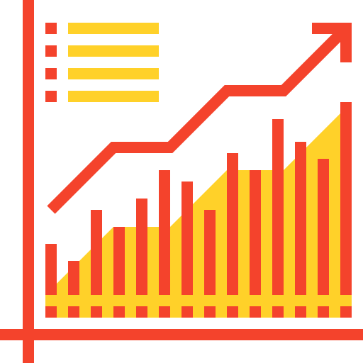 gráfico de linha Maxim Basinski Premium Yellow and Red Ícone