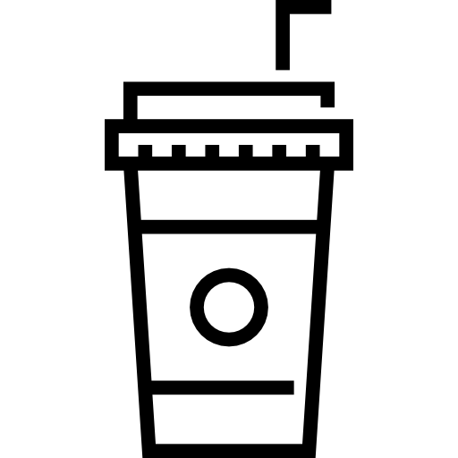 café Detailed Straight Lineal Icône