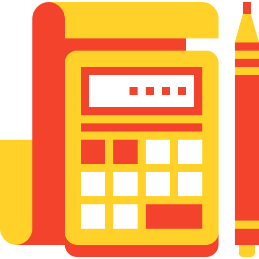 calcolatrice Maxim Basinski Premium Yellow and Red icona