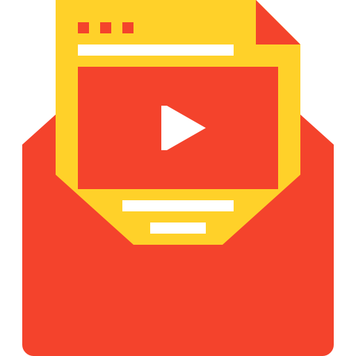 Email Maxim Basinski Premium Yellow and Red icon