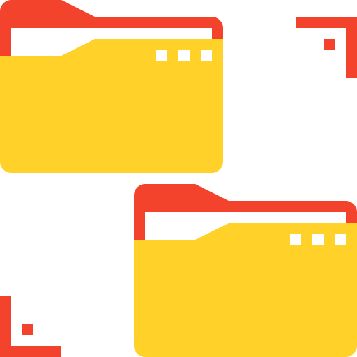 Folder Maxim Basinski Premium Yellow and Red icon