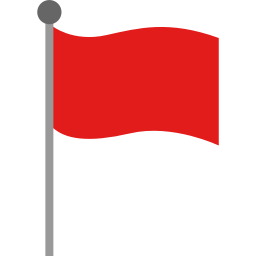 bandiera rossa Alfredo Hernandez Flat icona