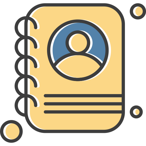 Contact book Generic Color Omission icon