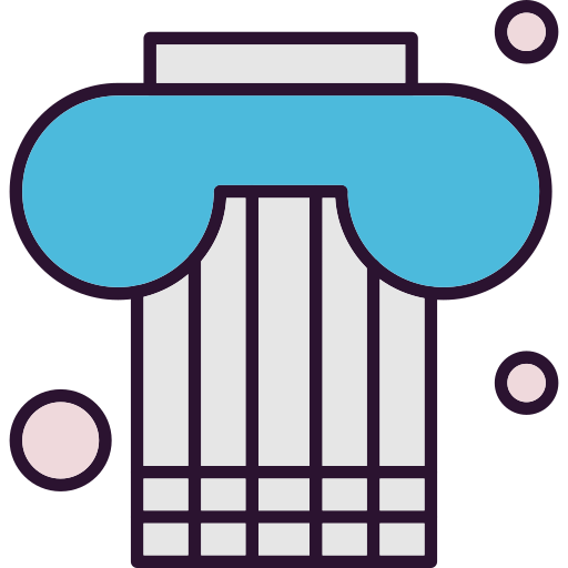 Column Generic Outline Color icon