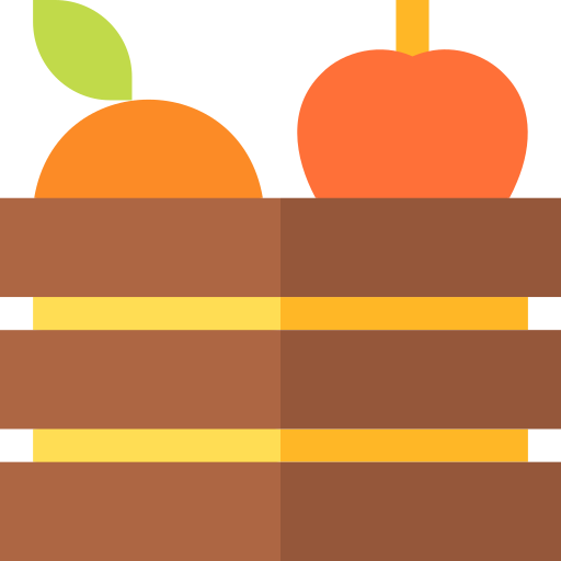 Fruit box Basic Straight Flat icon