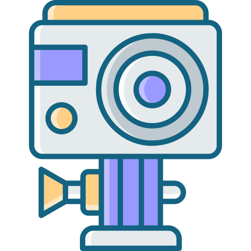 cámara de acción SBTS2018 Lineal Color icono
