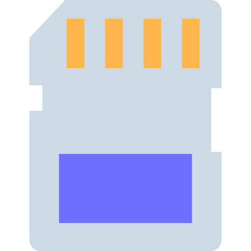 Memory card SBTS2018 Flat icon
