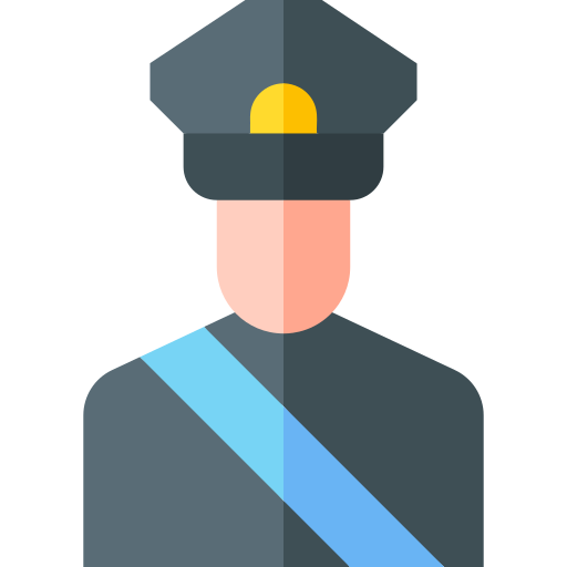 警官 Basic Straight Flat icon