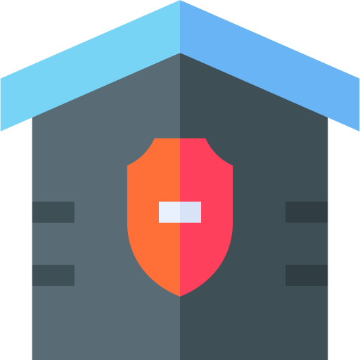 Home security Basic Straight Flat icon