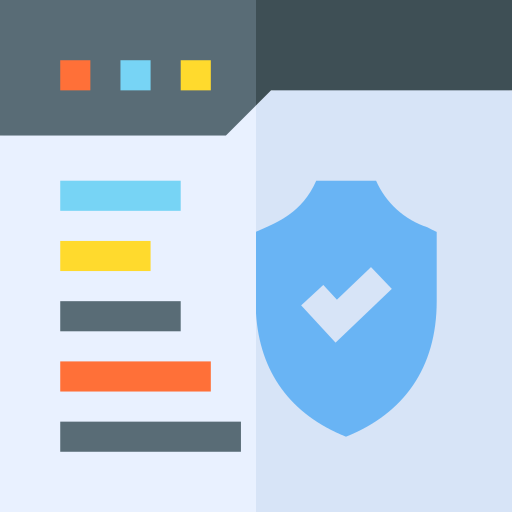 web-sicherheit Basic Straight Flat icon