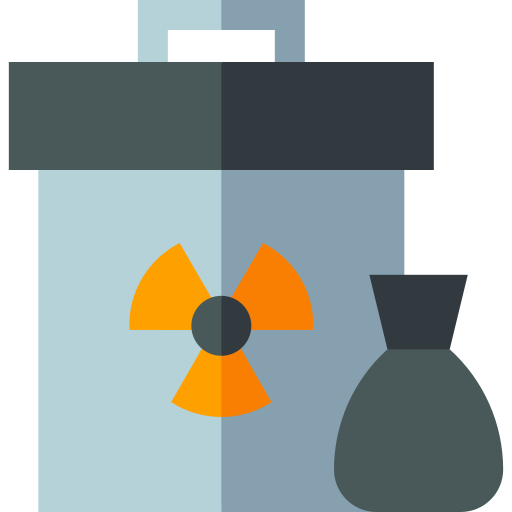 Radioactive Basic Straight Flat icon