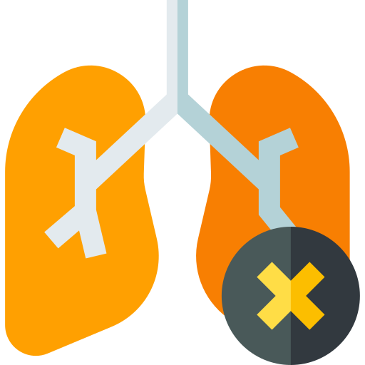 肺 Basic Straight Flat icon