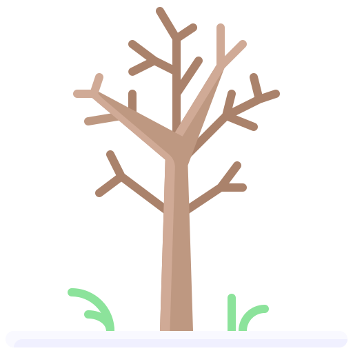 zimowe drzewo Generic Flat ikona