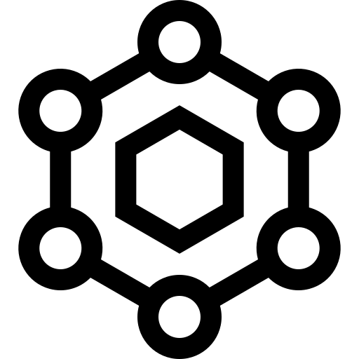 Molecule Basic Straight Lineal icon