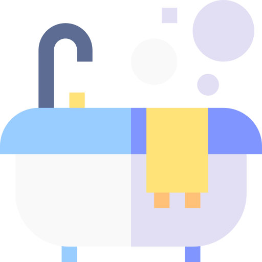 Bathtub Basic Straight Flat icon