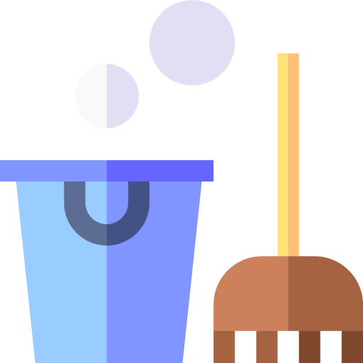 servicio de limpieza Basic Straight Flat icono