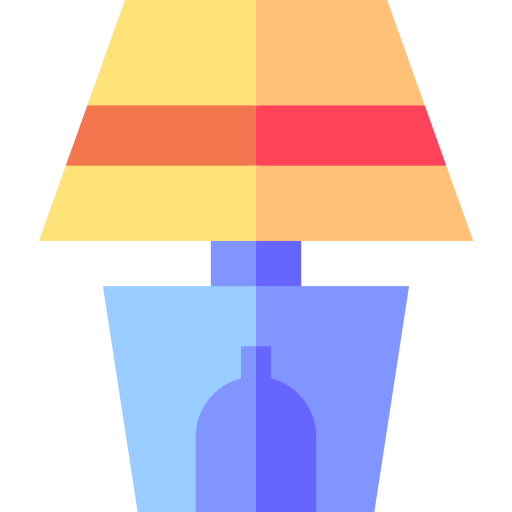 Table lamp Basic Straight Flat icon