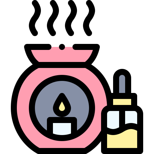 aromatherapie Detailed Rounded Lineal color icon