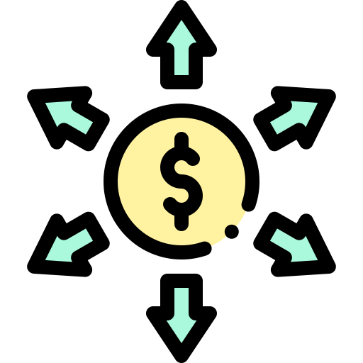 transfer Detailed Rounded Lineal color icon