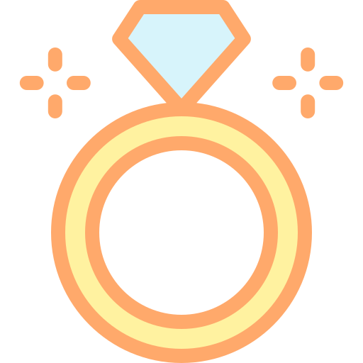 diamante Detailed color Lineal color icono
