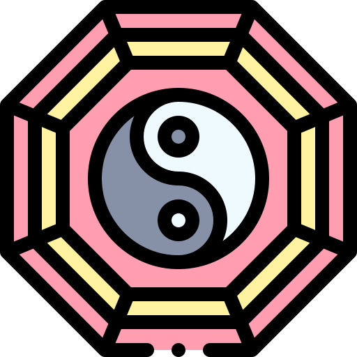 yin-yang Detailed Rounded Lineal color icon