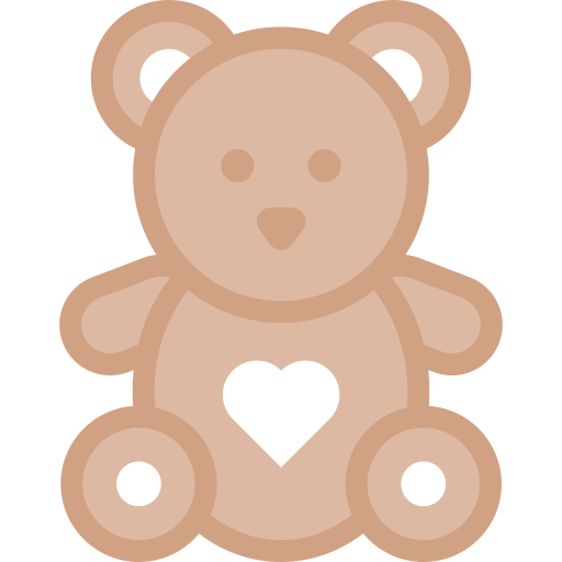 Teddy bear Detailed color Lineal color icon