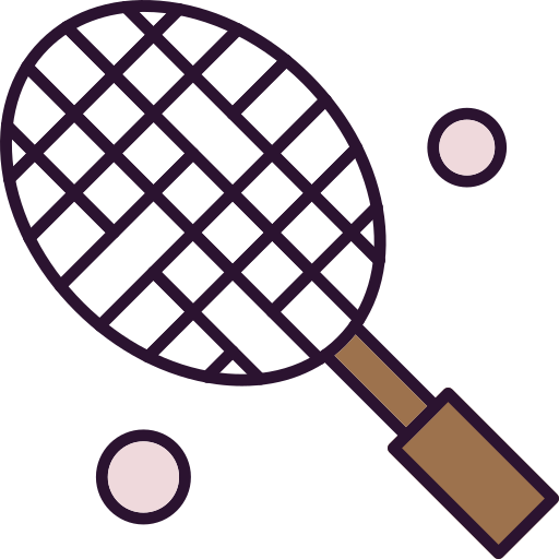 rakieta tenisowa Generic Outline Color ikona