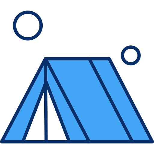 namiot kempingowy Generic Blue ikona