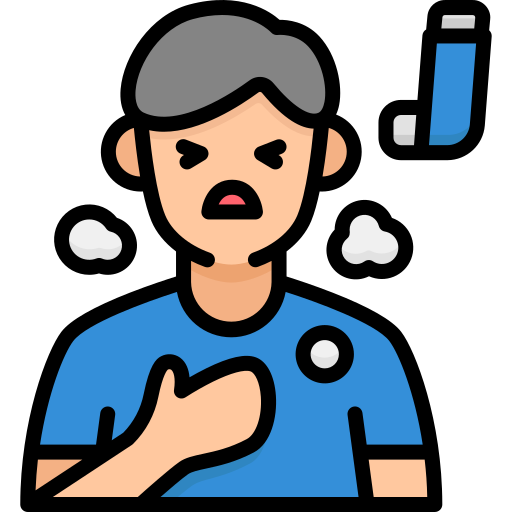 Asthma Generic Outline Color icon