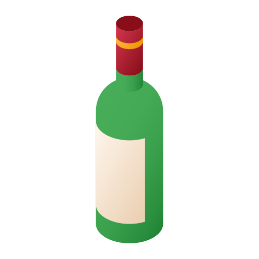 botella de vino Chanut is Industries Isometric icono