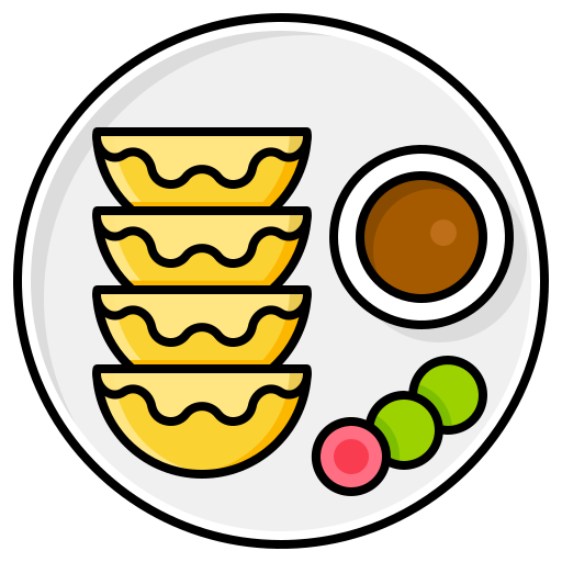 Gyoza Generic Outline Color icon
