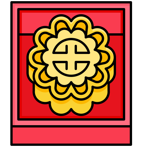 Moon cake Generic Outline Color icon