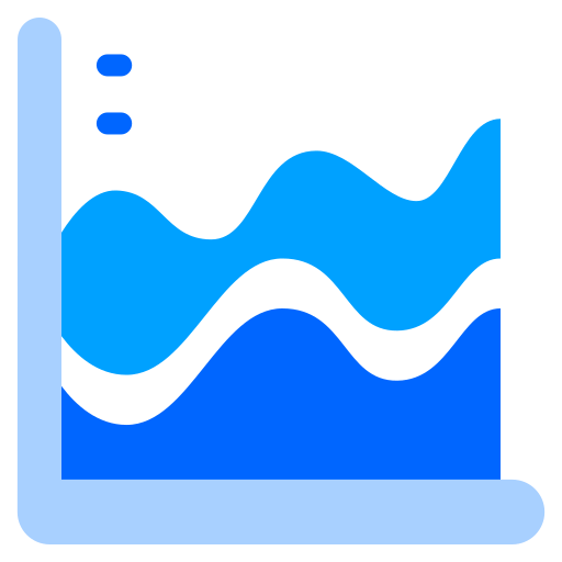 gráfico de área Generic Blue icono