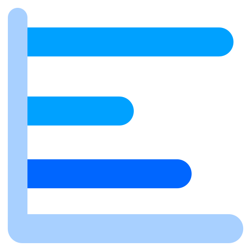 막대 차트 Generic Blue icon