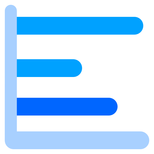 gráfico de barras Generic Blue icono