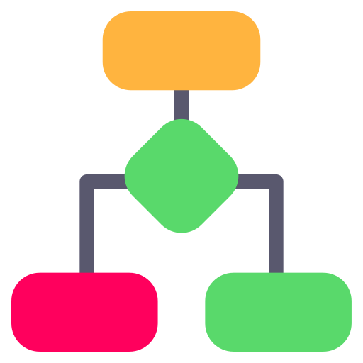 schemat blokowy Generic Flat ikona