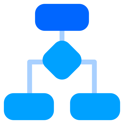 플로 차트 Generic Blue icon