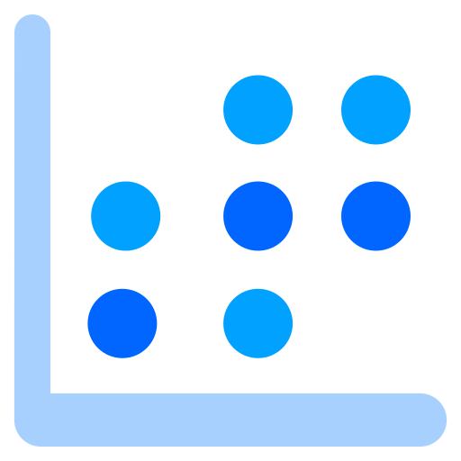 wykres punktowy Generic Blue ikona