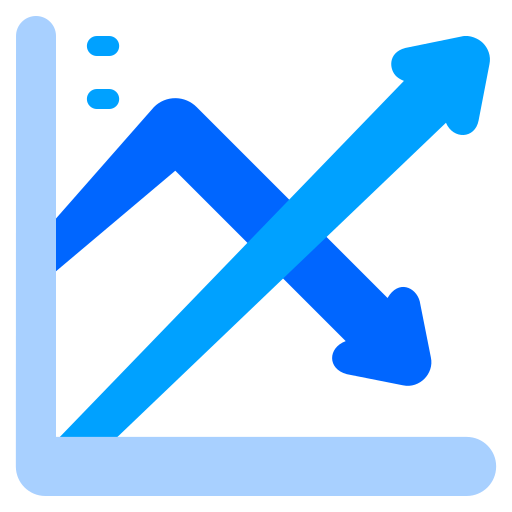 wykres giełdowy Generic Blue ikona