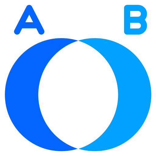 Диаграмма Венна Generic Blue иконка
