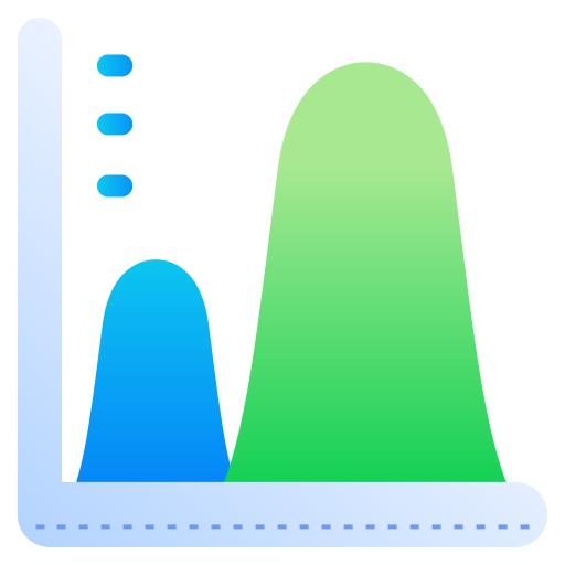 波形グラフ Generic Flat Gradient icon