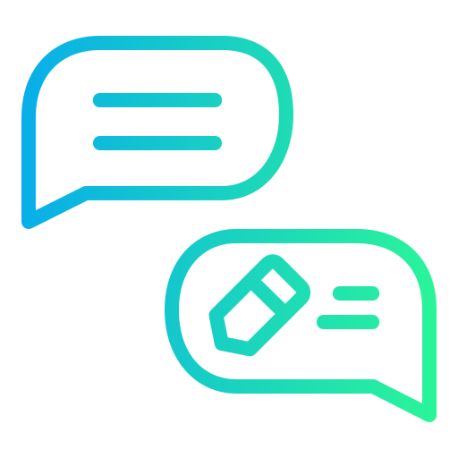 Discussion Generic Gradient icon